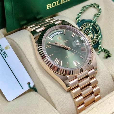 rolex day date rose gold on wrist|rolex rose gold 40mm president.